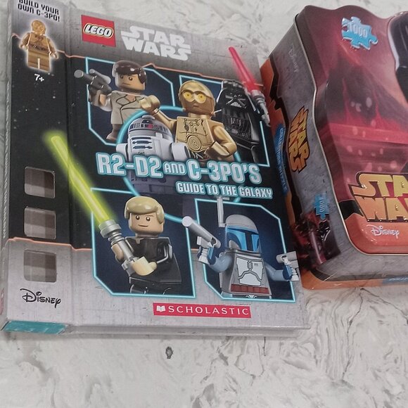 STAR WARS PUZZLE & R2-D2 and C-3P0's Guide to the Galaxy Hardcover - Picture 4 of 5